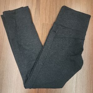 Athleta Herringbone Mercer Split Hem Pull On Size XS EUC (Blue And Black)